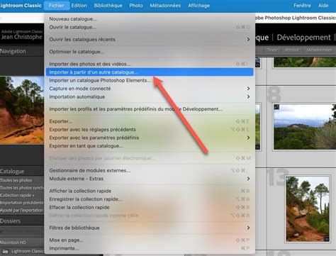 Schéma expliquant le transfert des fichiers du catalogue Lightroom sur un disque externe.