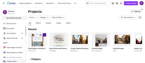 Capture d'écran de la section 