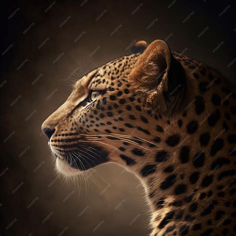 Portrait de Léopard Da Vinci dans un studio de musique