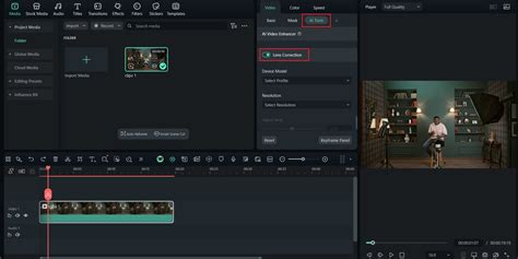 Exemple de correction d'objectif dans Lightroom