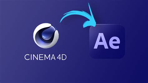 Schéma de flux de travail entre Cinema 4D et After Effects via Cineware
