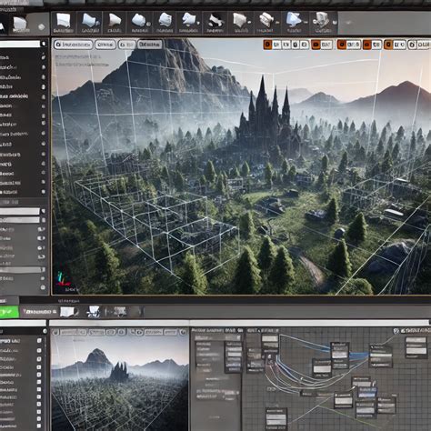 Illustration montrant l'intégration de modèles 3D Cinema 4D dans un environnement Unreal Engine