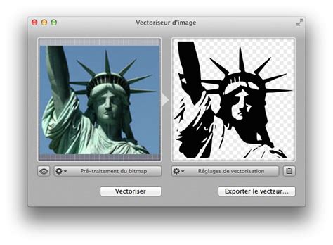 Exemple d'effet artistique créé par la vectorisation d'une photo