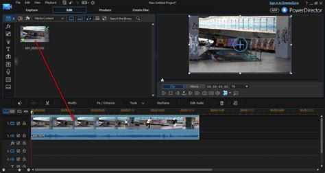 Vue du module Slow Motion dans PowerDirector 14, montrant les options et la fenêtre de prévisualisation.