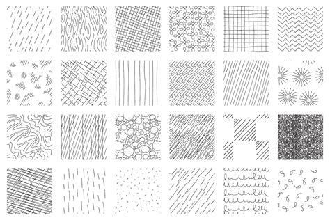 Exemples d'application de textures et de motifs sur des personnages et des arrière-plans dans Clip Studio Paint.