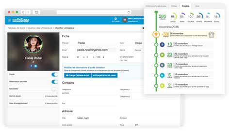 Interface de gestion des profils d'étalonnage dans Lightroom