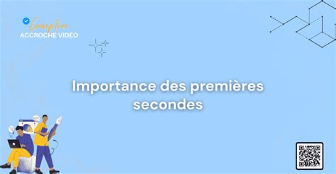 Infographie illustrant l'importance des premières secondes d'une vidéo