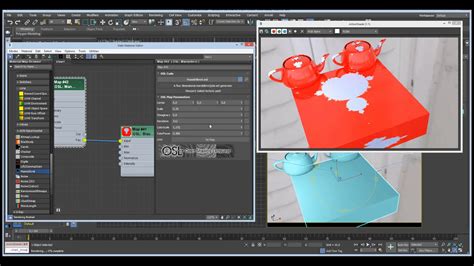 Exemple d'interface utilisateur personnalisée pour un shader OSL dans 3ds Max, créée avec Qt Designer.