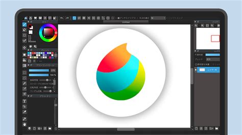 Interface de MediBang Paint Pro avec ses outils de dessin et de calques