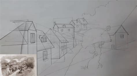 Schéma illustrant l'application d'un filtre gradué sur un paysage, montrant l'effet indésirable sur les montagnes.