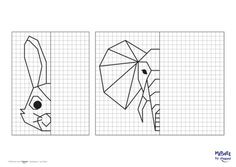 Illustration montrant l'application de la symétrie sur un modèle dans Cinema 4D