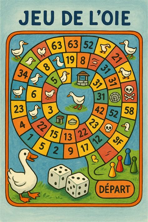 Illustration stylisée du plateau de jeu 