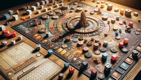 Image montrant les composants du jeu de plateau 