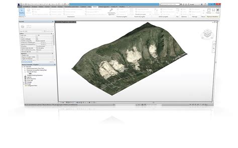 Capture d'écran montrant un terrain importé de Google Earth dans Cinema 4D avec GE-Terrain