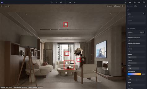 Création d'une atmosphère douce avec Disc Lights dans D5 Render
