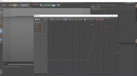 Capture d'écran de l'interface de l'éditeur de courbes de Cinema 4D, mettant en évidence les outils de navigation et les modes Dope Sheet/F-Curve