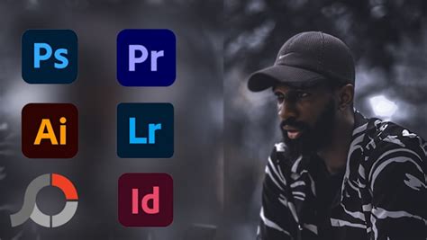 Exemples d'interfaces de logiciels clés : Photoshop, Illustrator, Premiere Pro