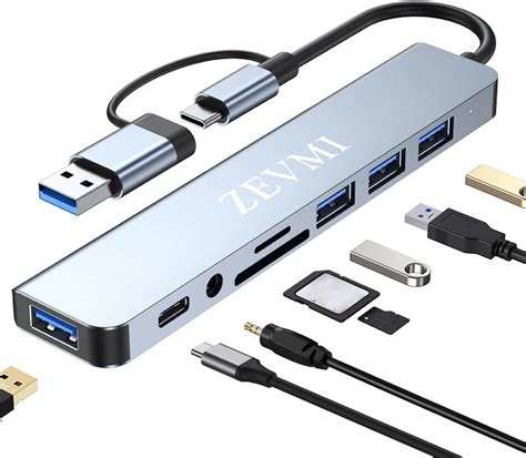 Schéma illustrant l'utilisation d'un hub USB pour étendre la portée