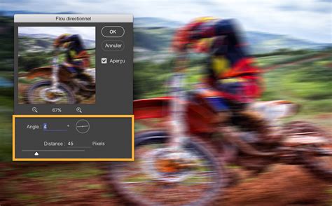 Exemple d'application du filtre 