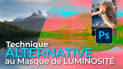 Schéma explicatif du concept de masque de luminosité dans Photoshop, montrant la relation entre les tons de l'image et la sélection du masque.