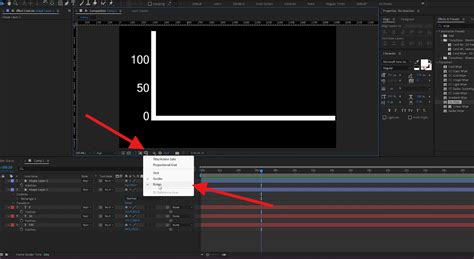 Illustration représentant l'interface d'After Effects avec des éléments graphiques animés