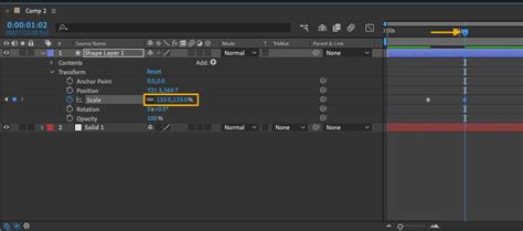 Schéma expliquant le concept d'images clés dans une timeline After Effects