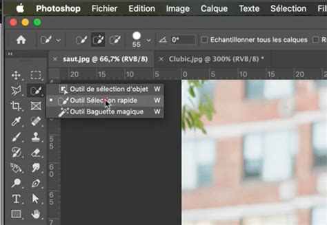 Schéma illustrant l'outil Sélection automatique dans Photoshop