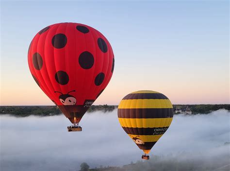 Montgolfières détourées et assemblées pour illustrer la liberté créative