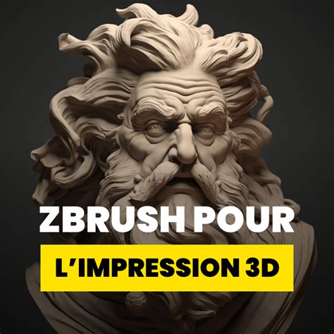Exemple de modèle ZBrush optimisé pour l'impression 3D
