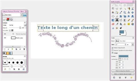 Schéma illustrant la création d'un texte le long d'un chemin circulaire avec l'outil Ellipse