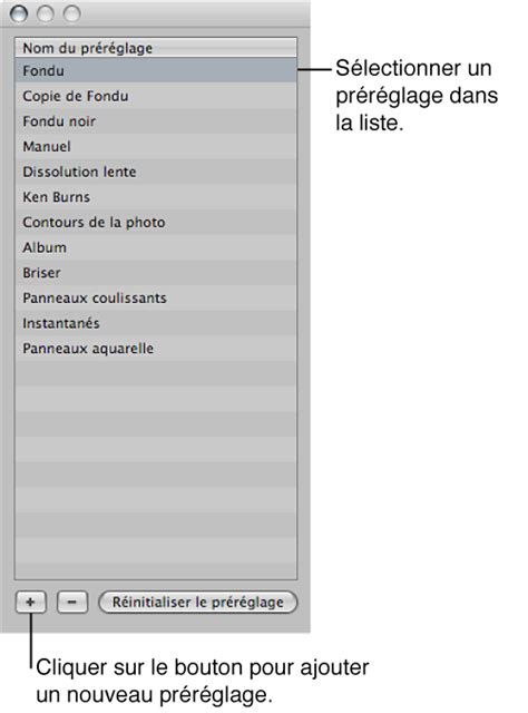 Capture d'écran du dialogue de création de préréglage dans Lightroom.