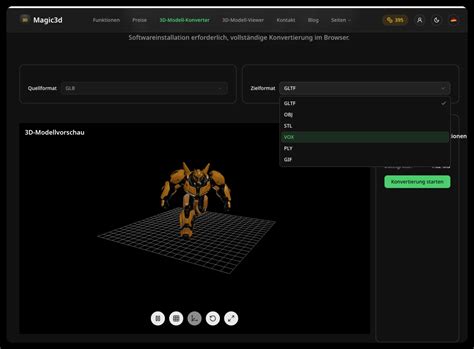 Interface d'un convertisseur SVG vers STL montrant les différentes options de configuration.