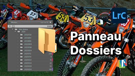 Panneau des dossiers dans Lightroom Classic, mettant en évidence les fichiers manquants