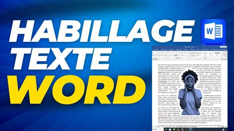 Capture d'écran du panneau Habillage de texte montrant les options de marge et le lien de chaîne