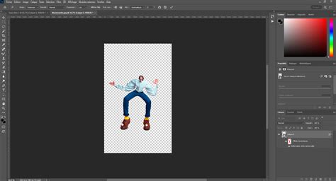 Interface de l'outil Déformation de la Marionnette dans Photoshop