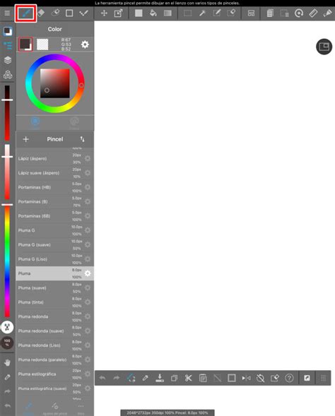 Schéma des différents outils de MediBang Paint