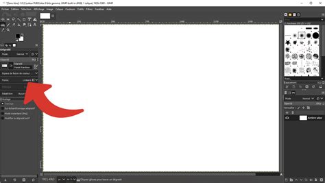 Exemple de résultat avec un dégradé linéaire tracé avec l'outil Dégradé