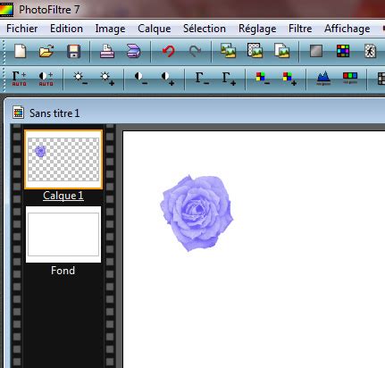 Interface de l'outil PhotoMasque dans PhotoFiltre 7 avec les options de sélection de masque, d'aperçu, de couleur et d'opacité.