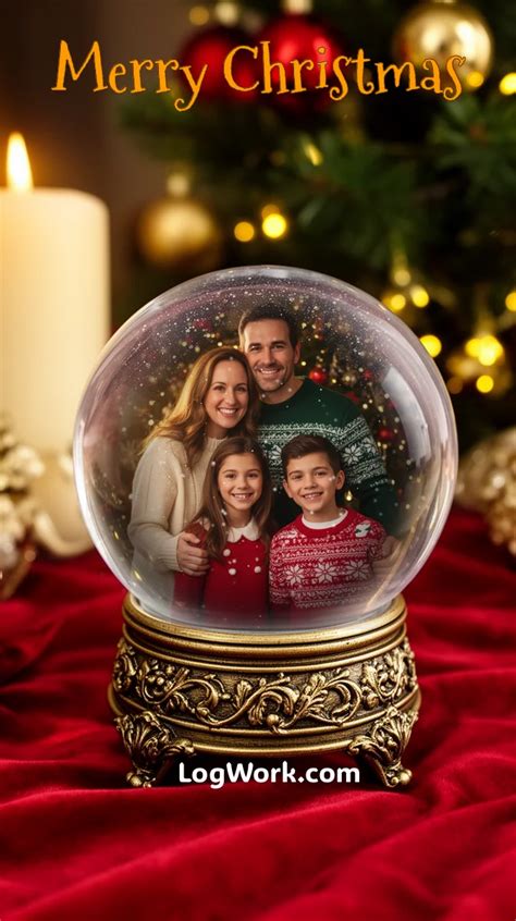 Exemples de cartes de Noël personnalisées avec des photos de famille créées avec Adobe Express.