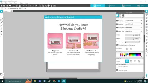 Capture d'écran de l'interface de Silhouette Studio montrant les options de vectorisation automatique.