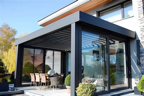 Exemple de projet de menuiserie (pergola, véranda) conçu dans un logiciel 3D et rendu photoréaliste avec Twinmotion.