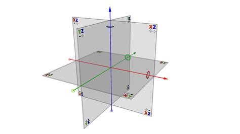 Représentation graphique des axes X, Y, Z dans un espace 3D.