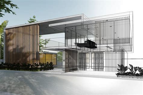 Exemple d'une visualisation architecturale complexe réalisée avec 3ds Max