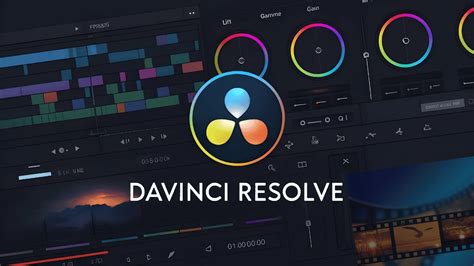 Interface utilisateur de DaVinci Resolve, mettant en évidence l'onglet Color