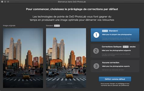 Comparaison côte à côte avant/après traitement avec DxO PhotoLab
