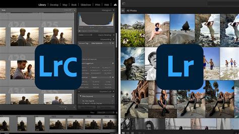 Comparaison visuelle entre Lightroom Classic et Lightroom CC