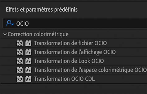 Panneau Effets et paramètres prédéfinis dans After Effects avec des animations de texte