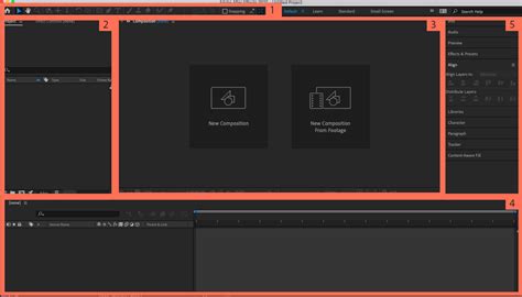 Interface d'After Effects avec une image importée dans le panneau Projet