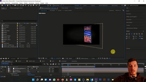 Capture d'écran du menu Fichier > Importer > Fichier dans After Effects