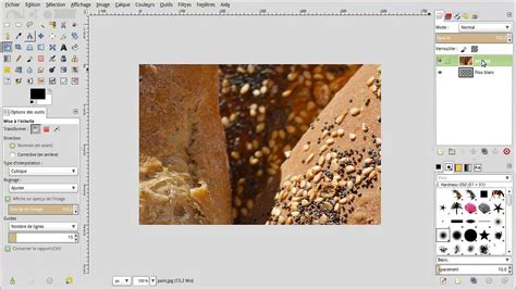Exemple de détourage dans GIMP avec des bords affinés pour une meilleure intégration